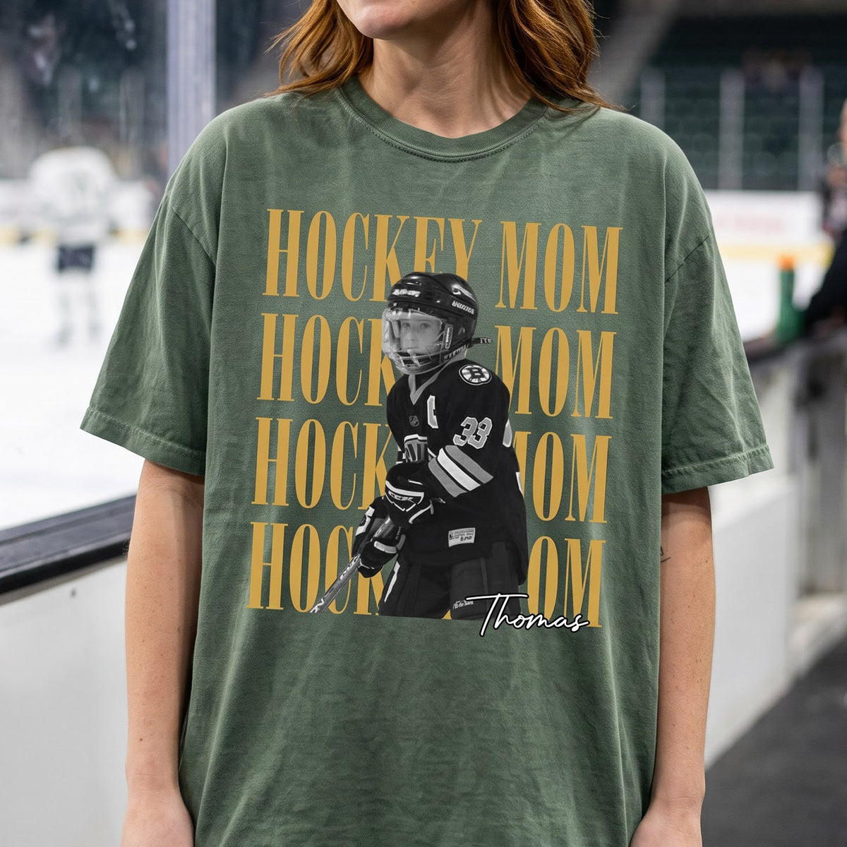 Hockey Mom Custom Photo - Personalized Shirt