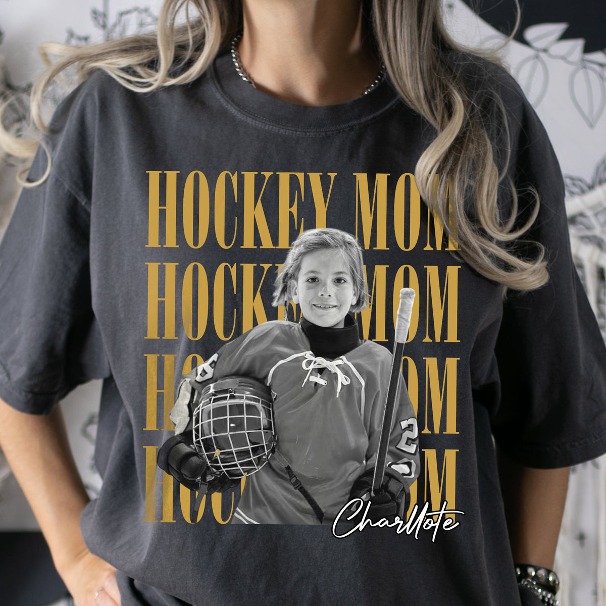 Hockey Mom Custom Photo - Personalized Shirt