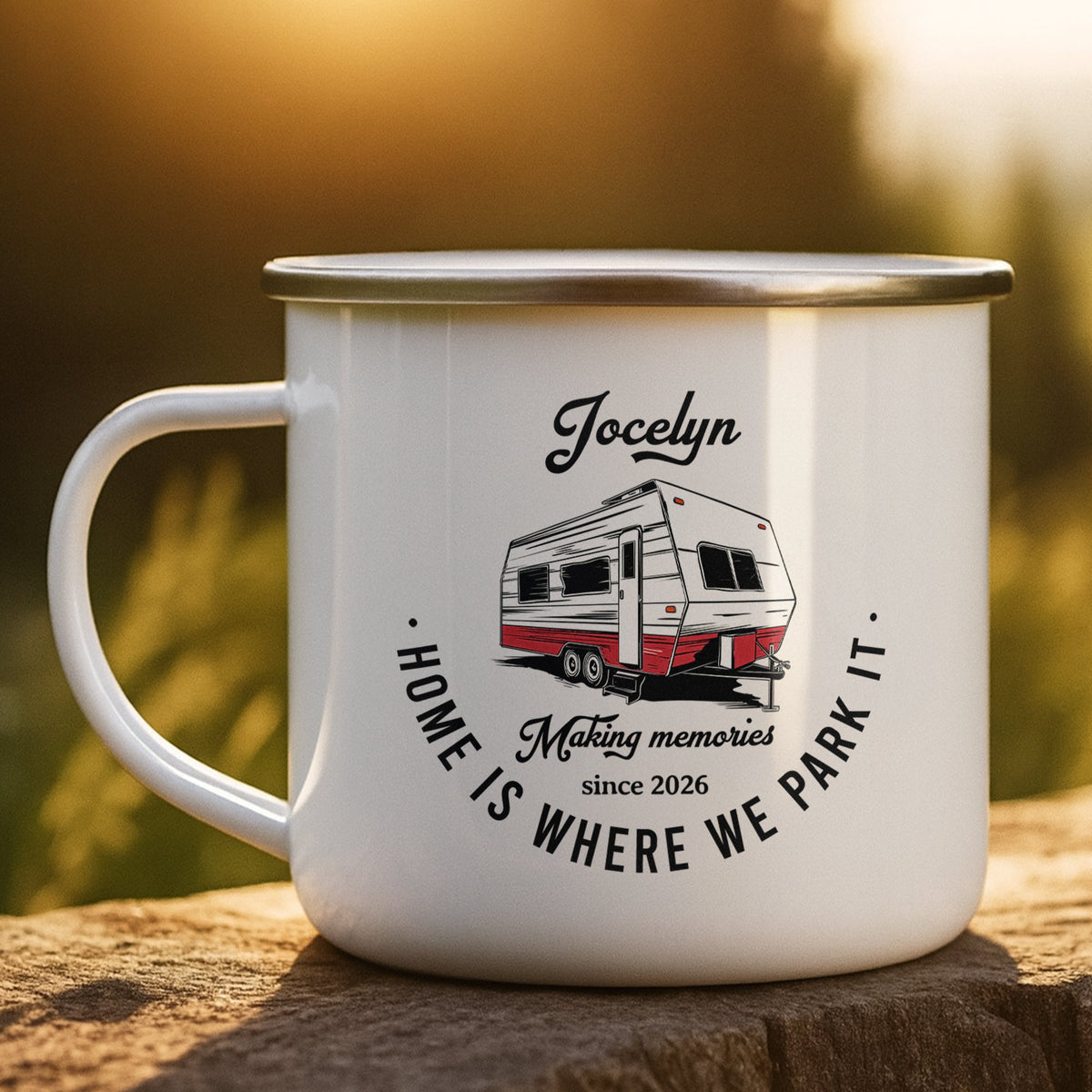 Home Is Where We Park It - Personalized Mug