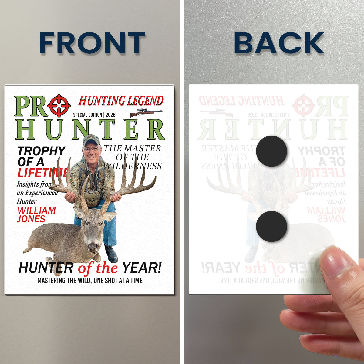 Hunter Of The Year! - Personalized Magnet