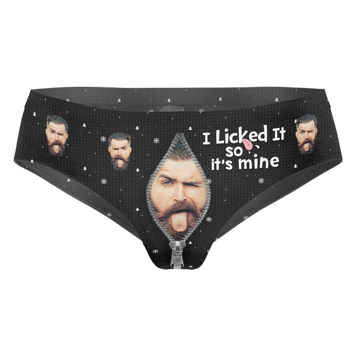 I Licked It So It's Mine - Personalized Photo Women's Low-waisted Brief - Gift For Wife
