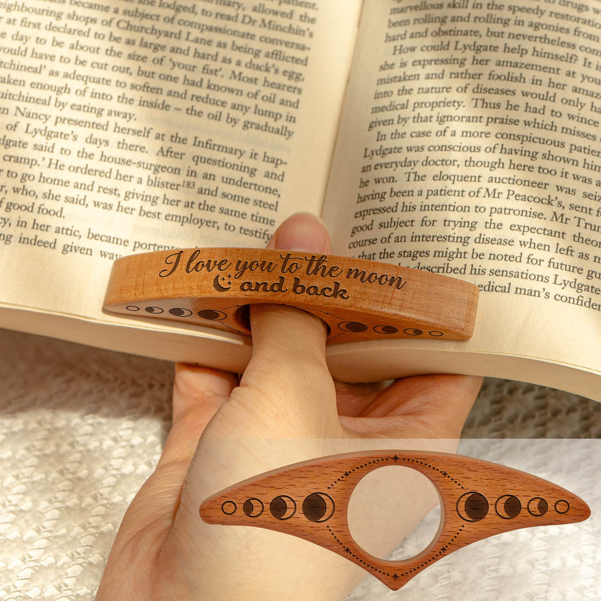 I Love You To The Moon And Back - Book Page Holder