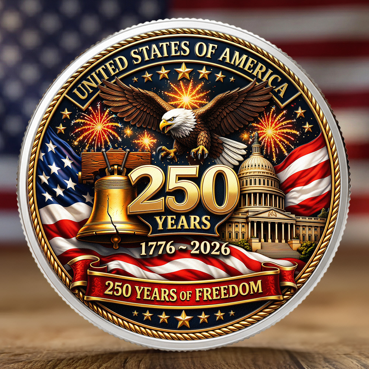 250 Years Of Freedom - Coin