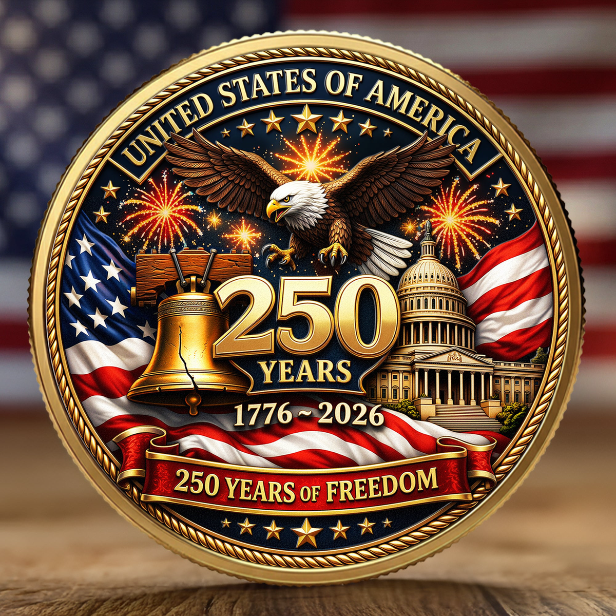 250 Years Of Freedom - Coin
