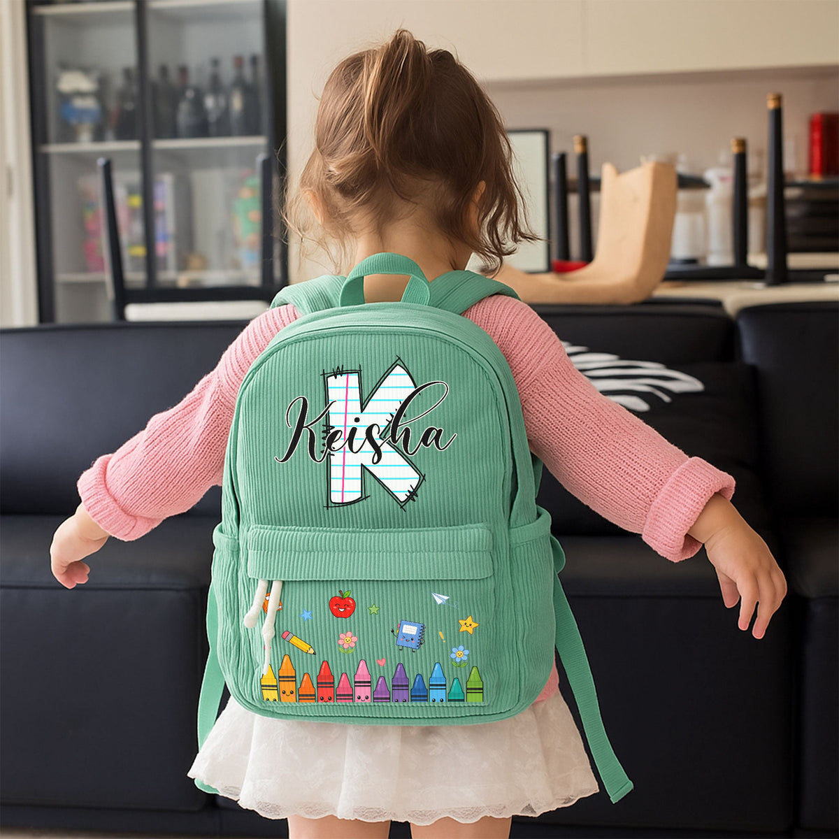 Kid Name Initials - Personalized Backpack