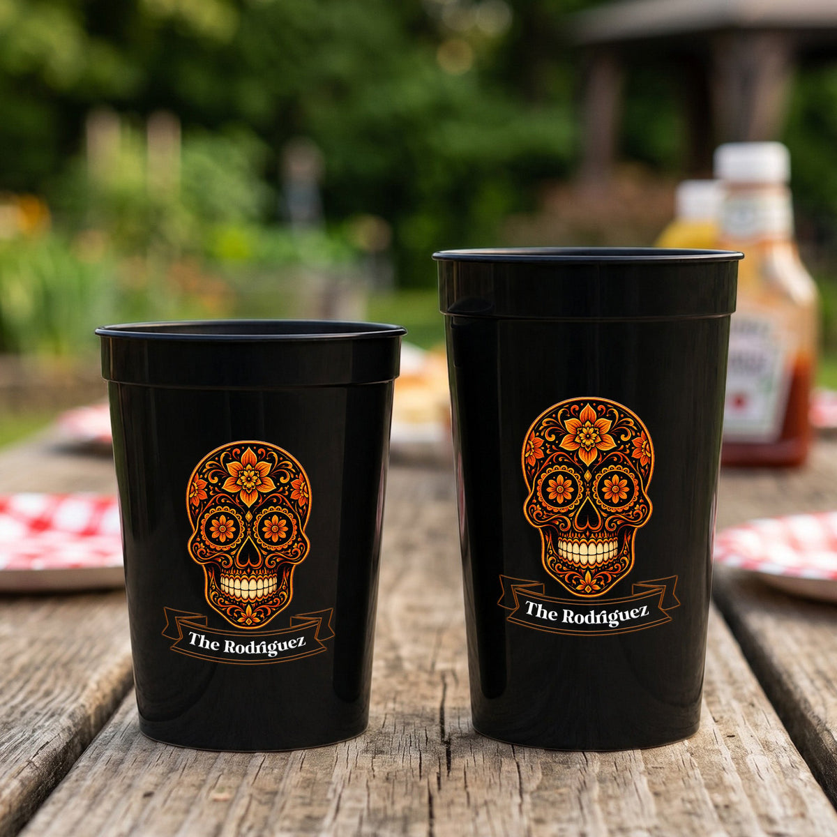 Let's Fiesta Mexican Dia De Los Muertos Party - Personalized Cups