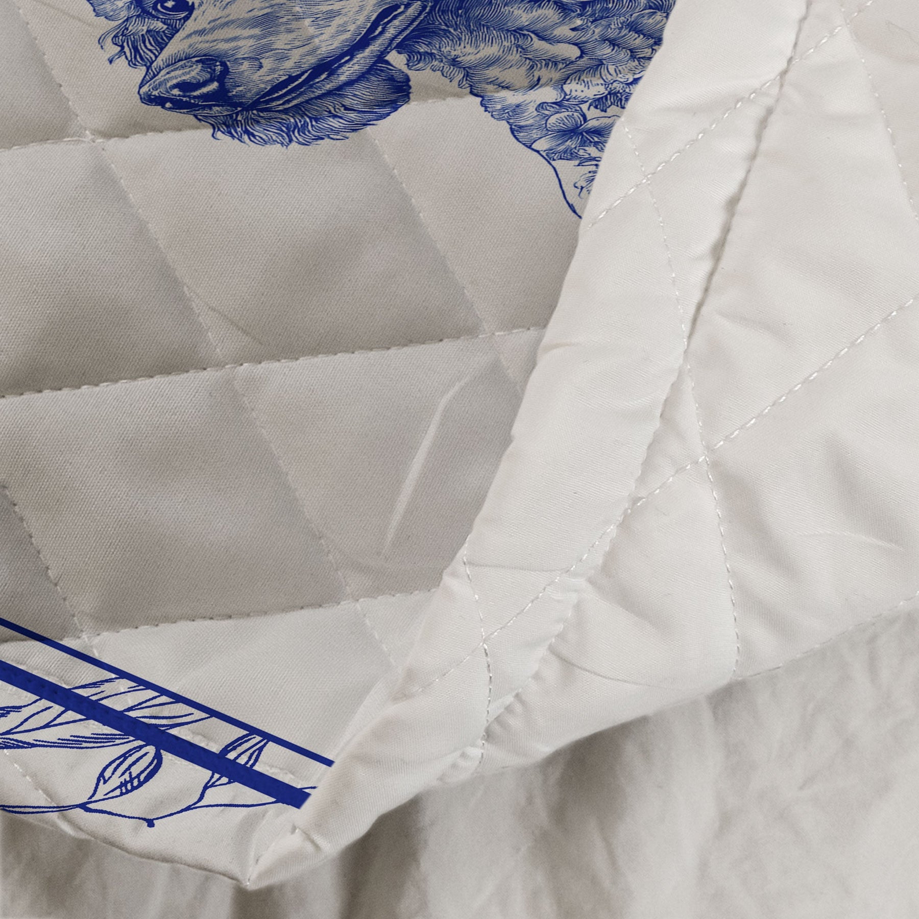 Life Is Better With Dogs Toile De Jouy Chinoiseries French Style - Custom Quilt Set
