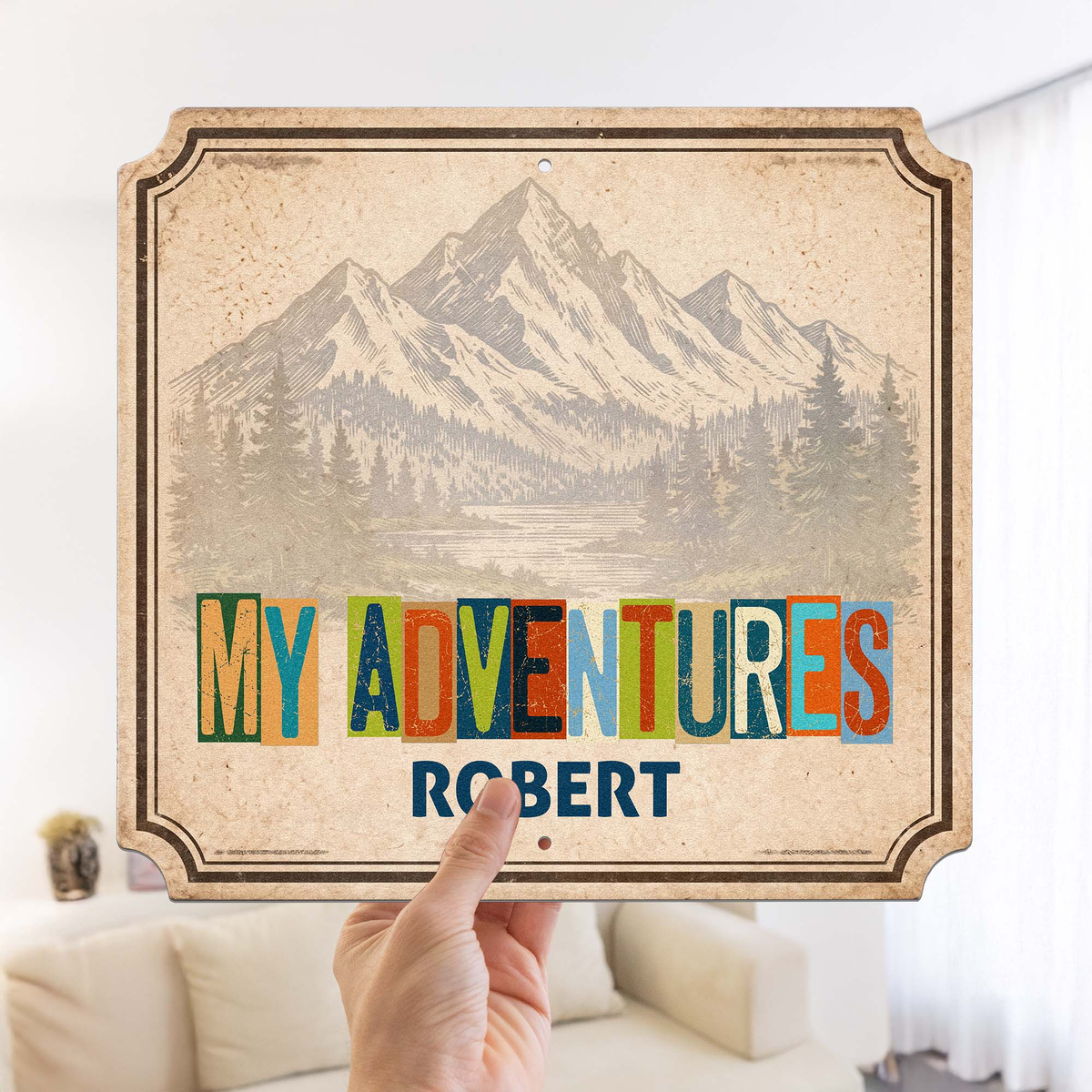 My Adventures - Personalized Metal Magnet Board