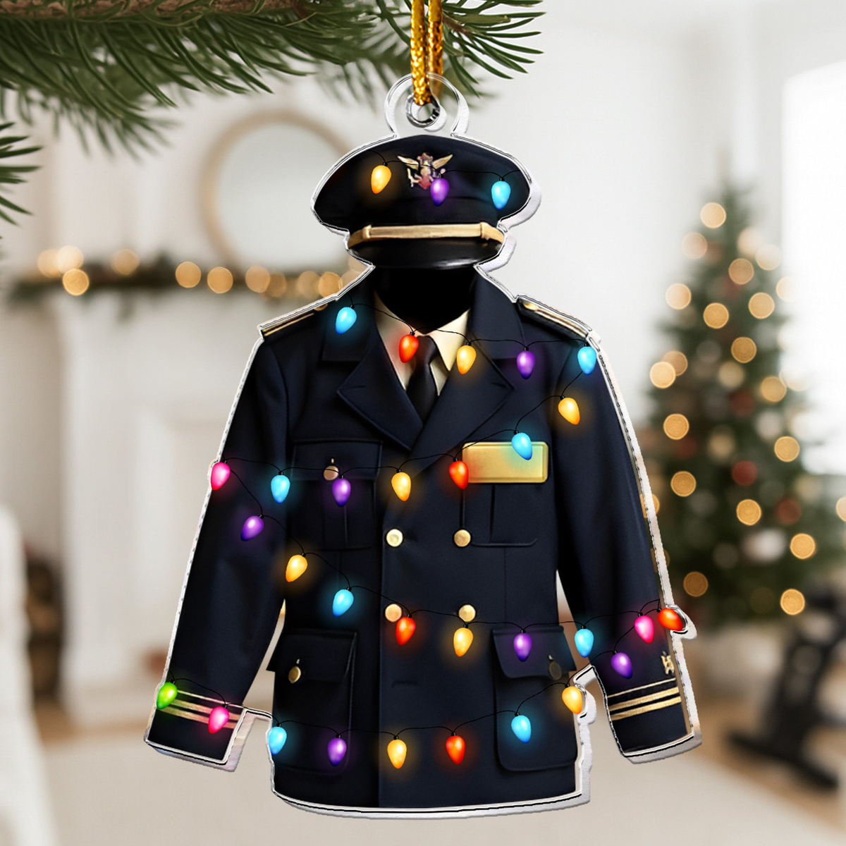 Pilot Uniform Aviation Gift 2D Flat - Acrylic Ornament
