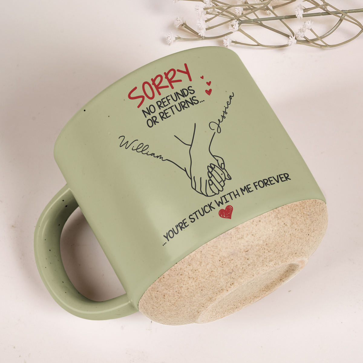 No Refunds Or Returns You're Stuck With Me Forever Couple Anniversary Gifts - Personalized Mug