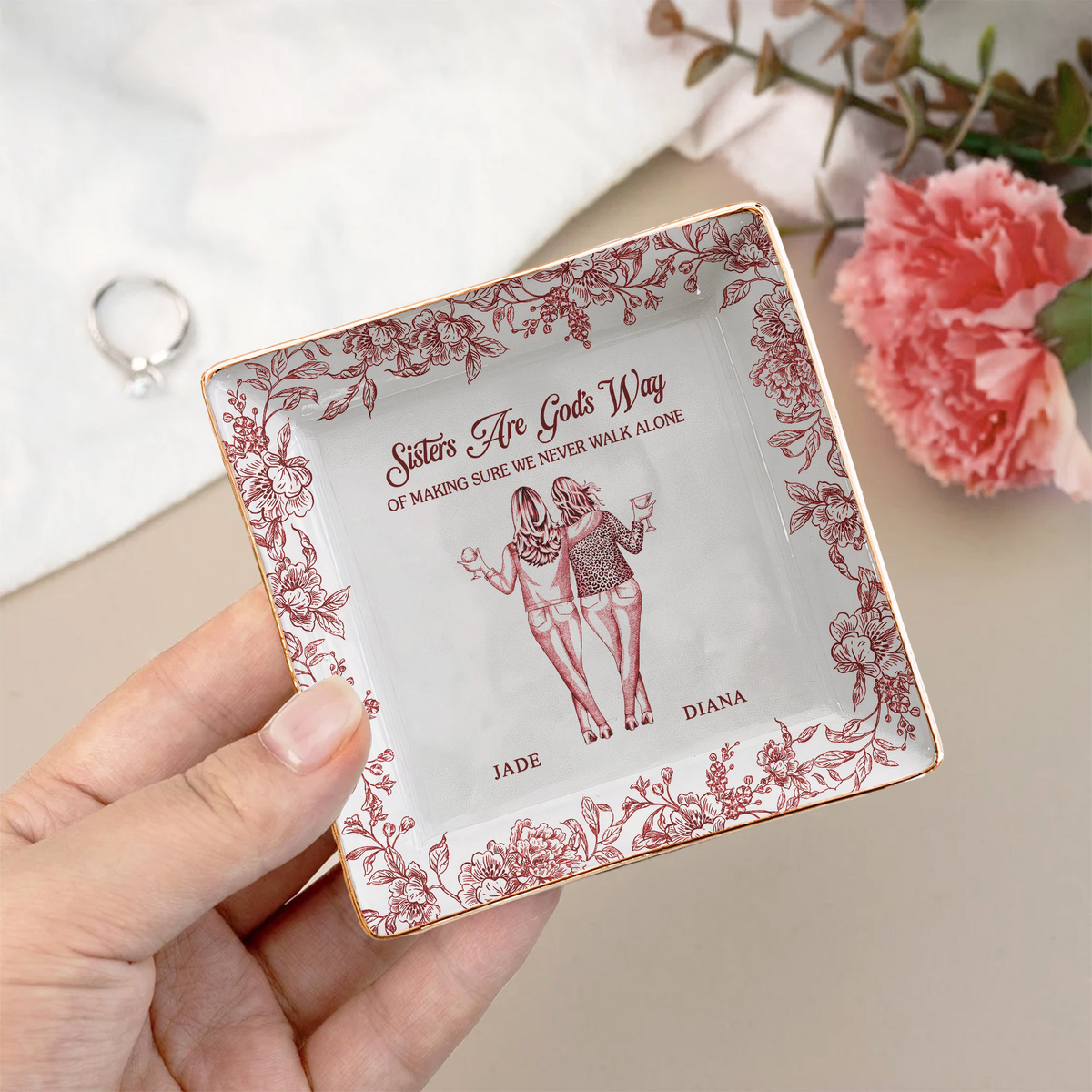 No One Will Ever Be As Entertained By Us As Us Gift For Besties Friends Sisters - Personalized Jewelry Dish