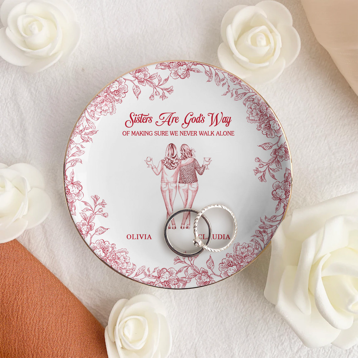 No One Will Ever Be As Entertained By Us As Us Gift For Besties Friends Sisters - Personalized Jewelry Dish