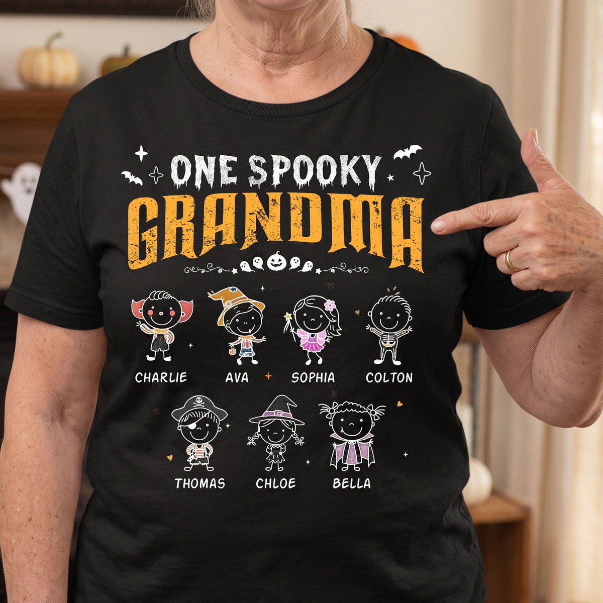 One Spooky Grandma Doodle - Personalized Shirt