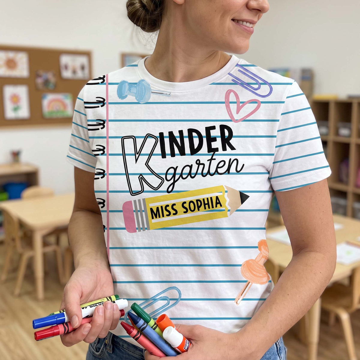 Paper Design Teacher - Personalized Shirt
