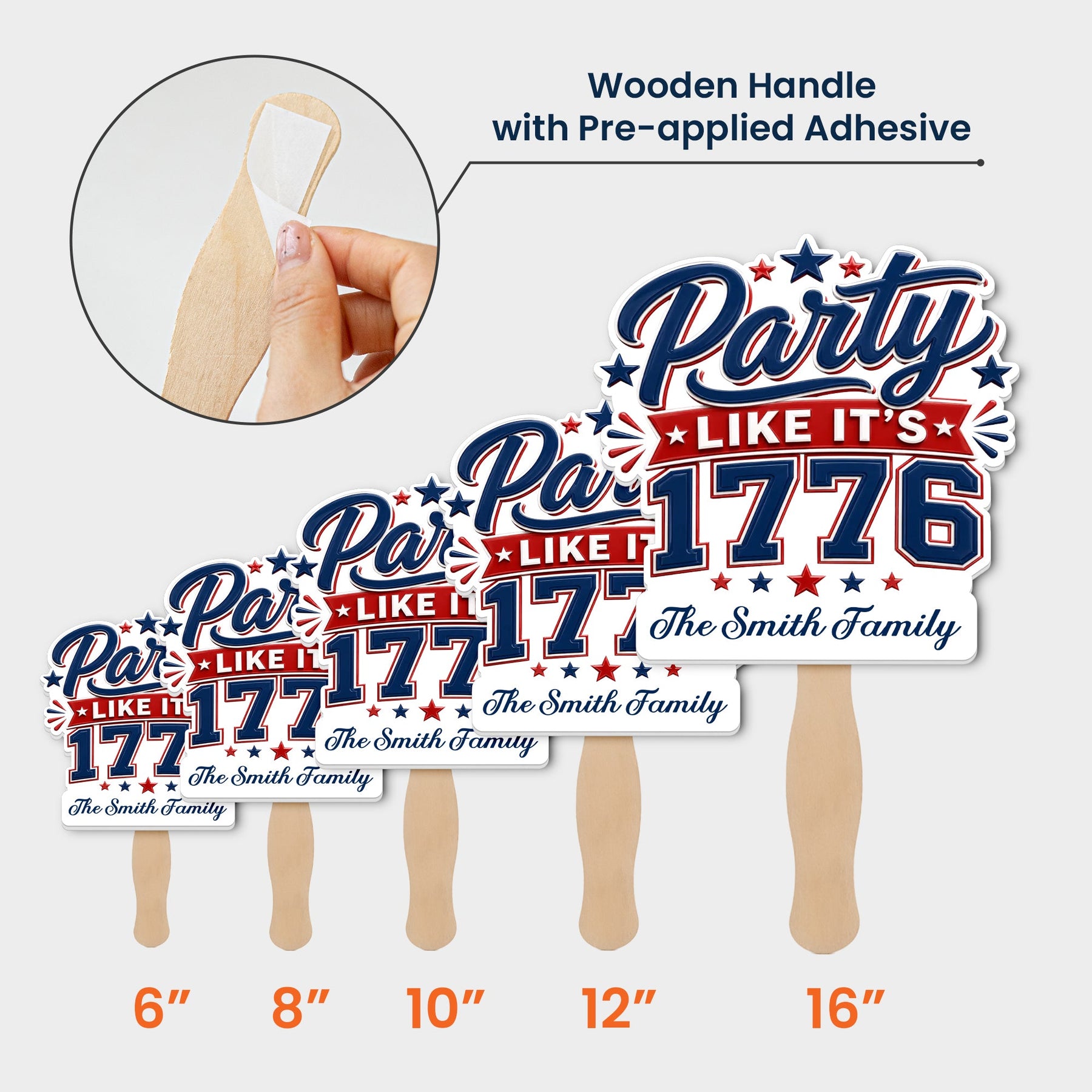 Party Like It's 1776 - Personalized Fan
