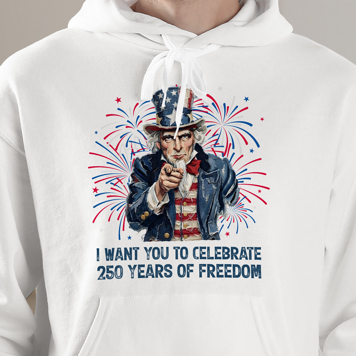Patchwork Style Usa Uncle Sam Print - Shirt