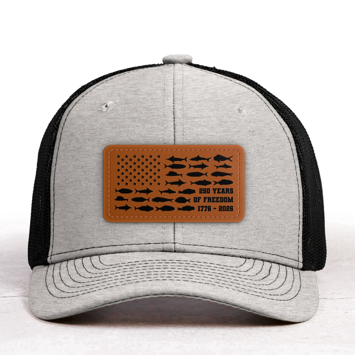 250 Years Of Freedom Fishing USA Flag - Cap