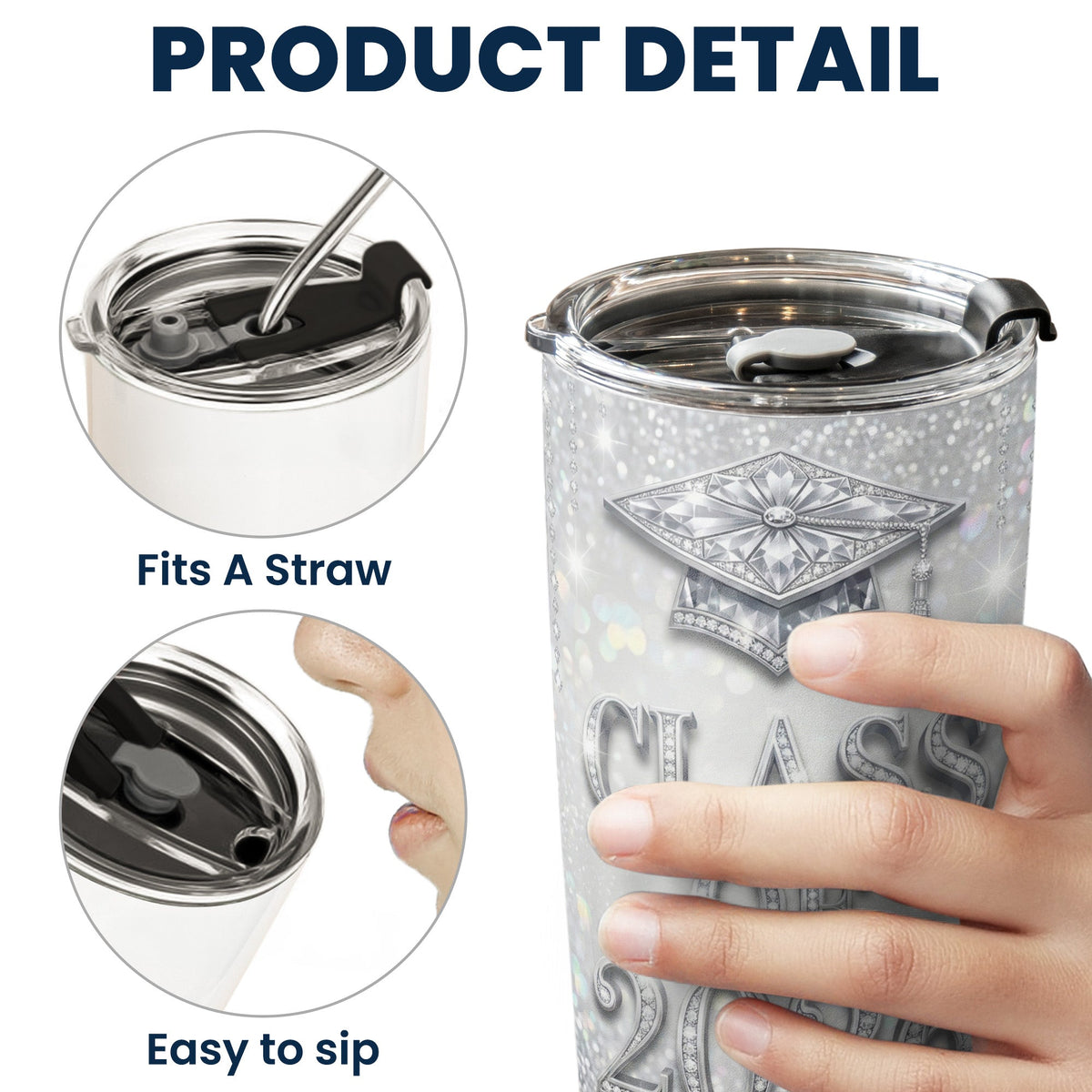 Silver-Glam-Graduation-Personalized-Tumbler-Cup-9