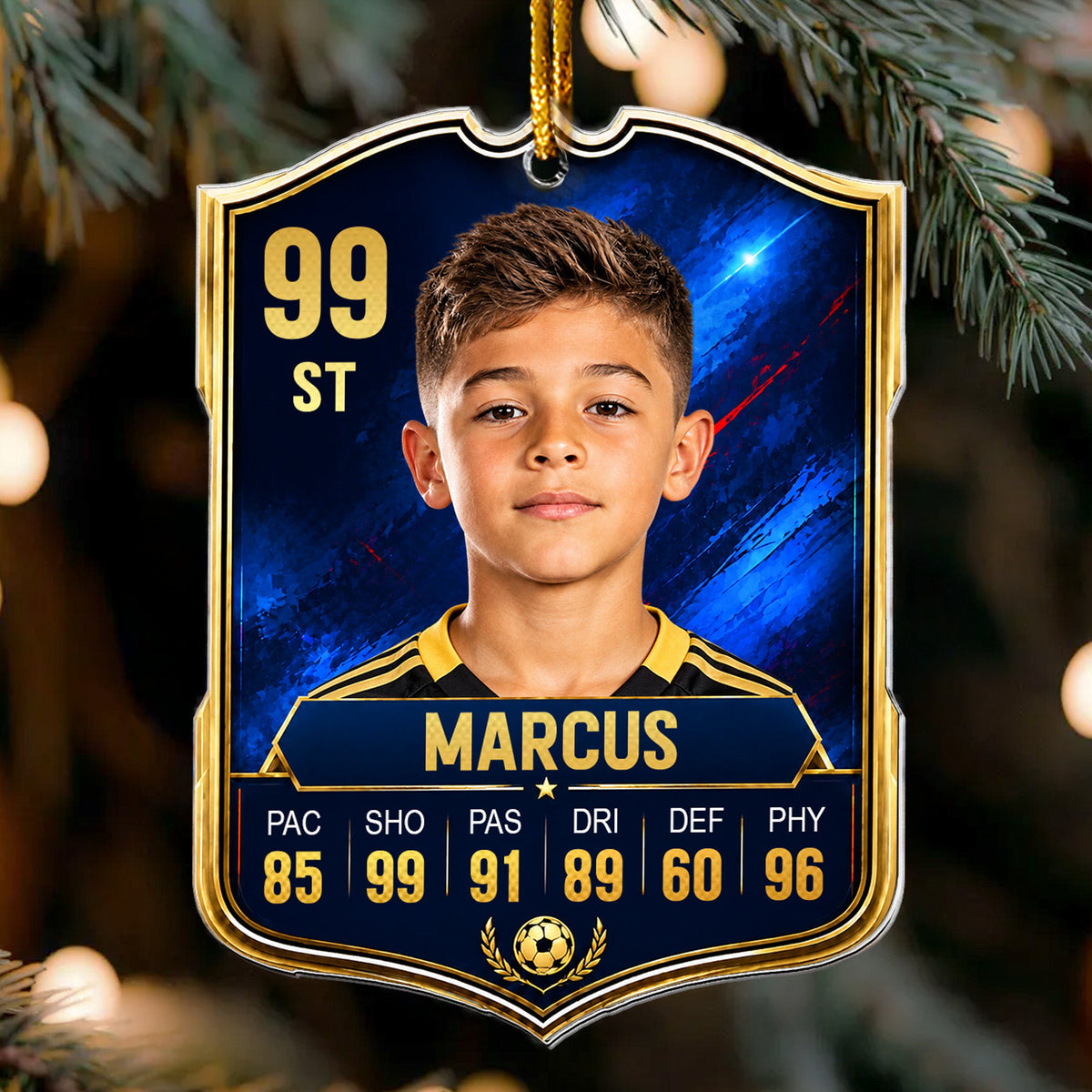 Soccer_Card_Custom_Photo_Name_Position_Player_Stats_Personalized_Ornament_1