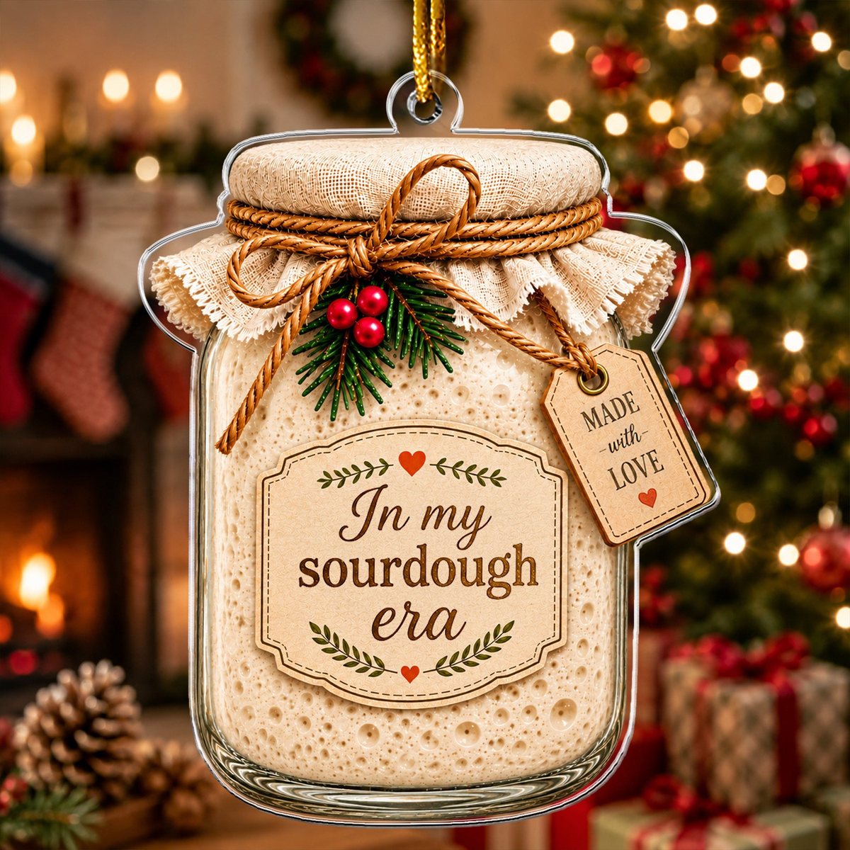 Sourdough Bread Ornament Gift For Sourdough Lovers Baking Lovers - Personalized Ornament