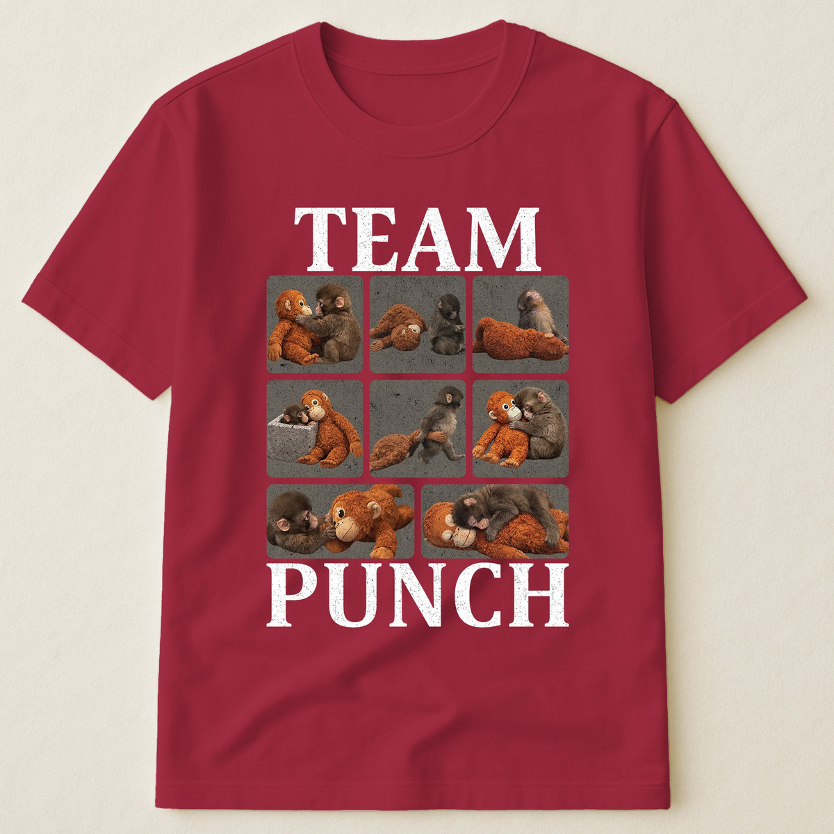 Team Punch - Punch Monkey Lovers, Animal Support, Peace Lovers - Shirt