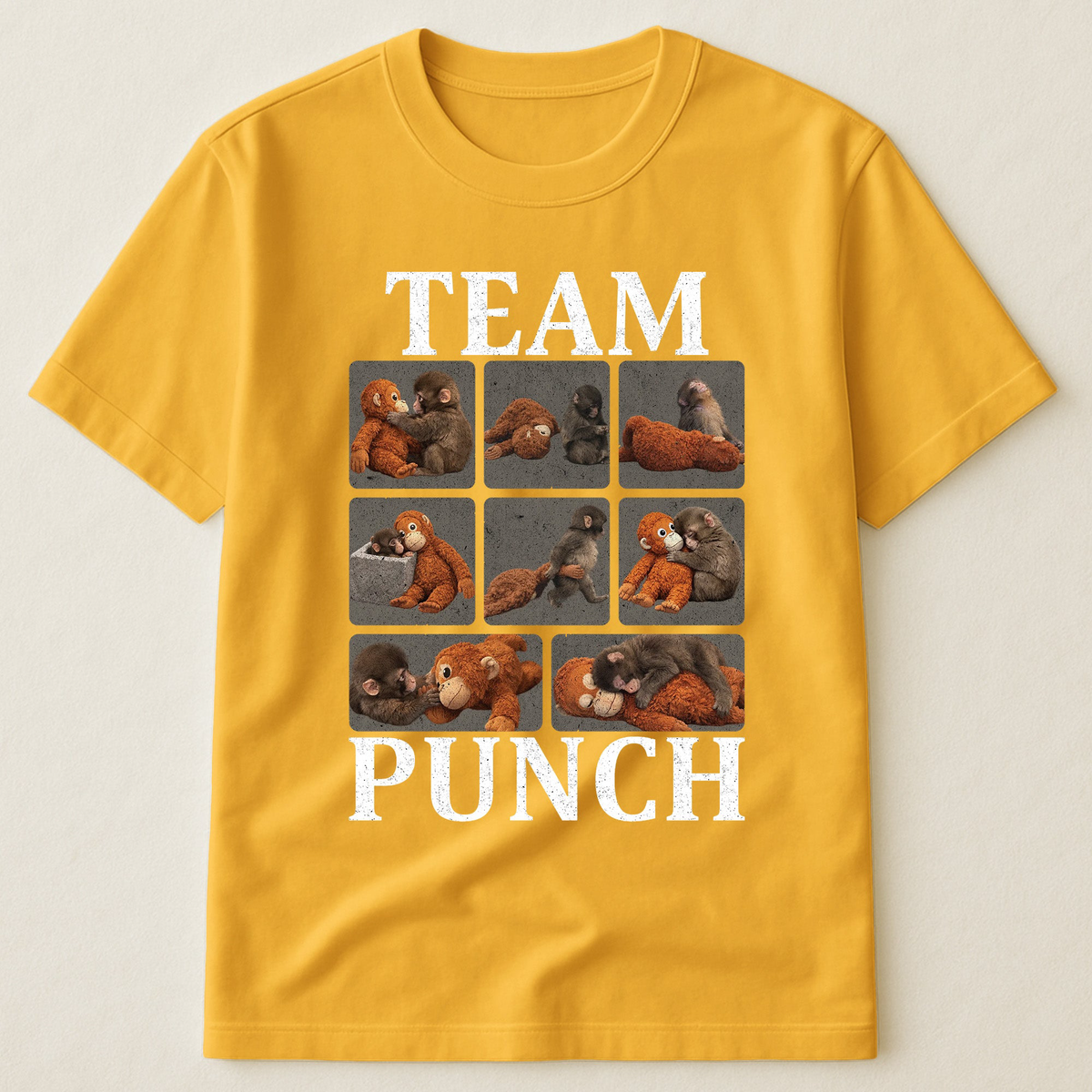 Team Punch - Punch Monkey Lovers, Animal Support, Peace Lovers - Shirt