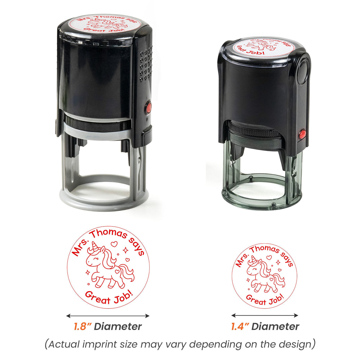 Teacher Comments & Encouragement Phrases - Personalized Stamp
