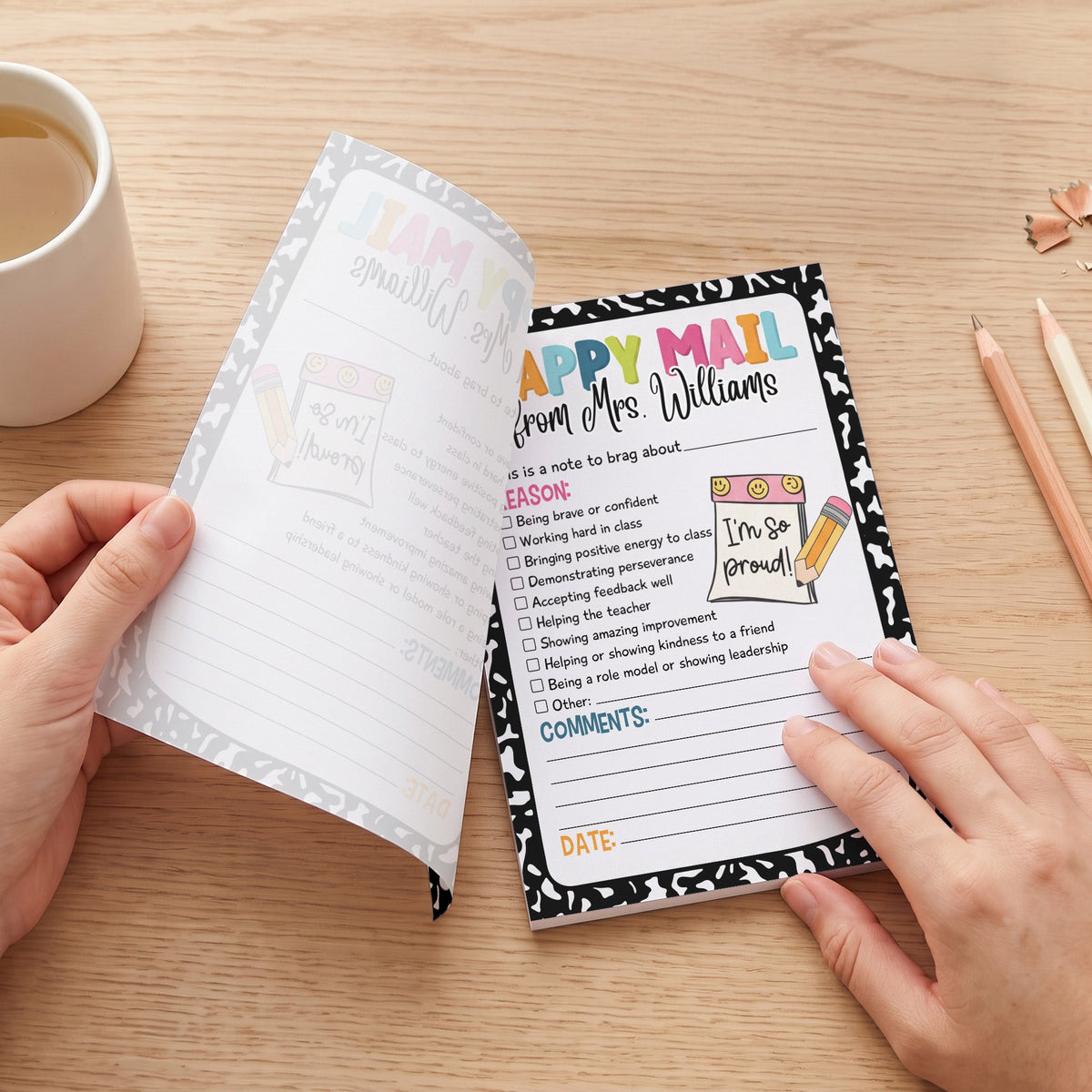 Teacher Happy Mail - Personalized Notepad