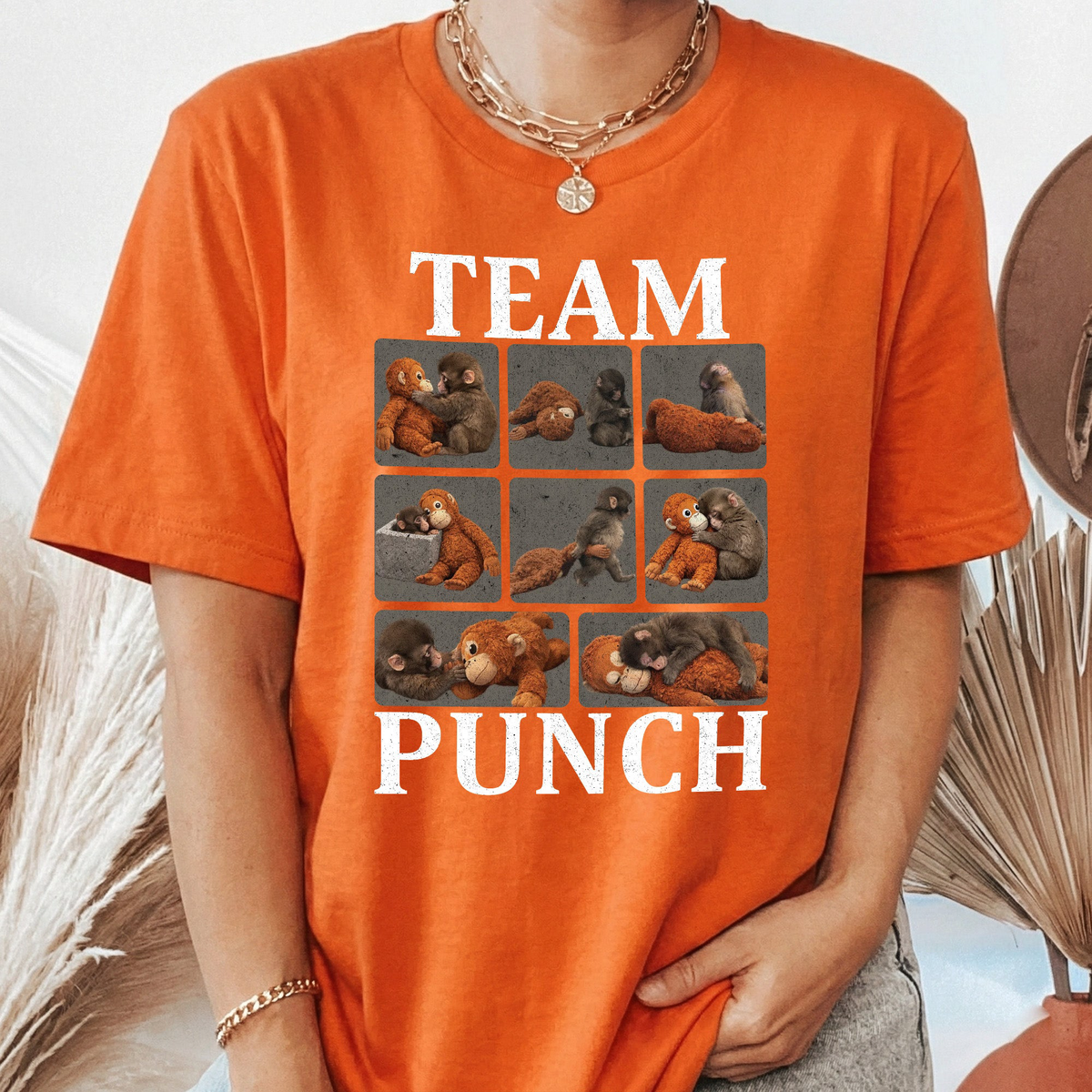 Team Punch - Punch Monkey Lovers, Animal Support, Peace Lovers - Shirt