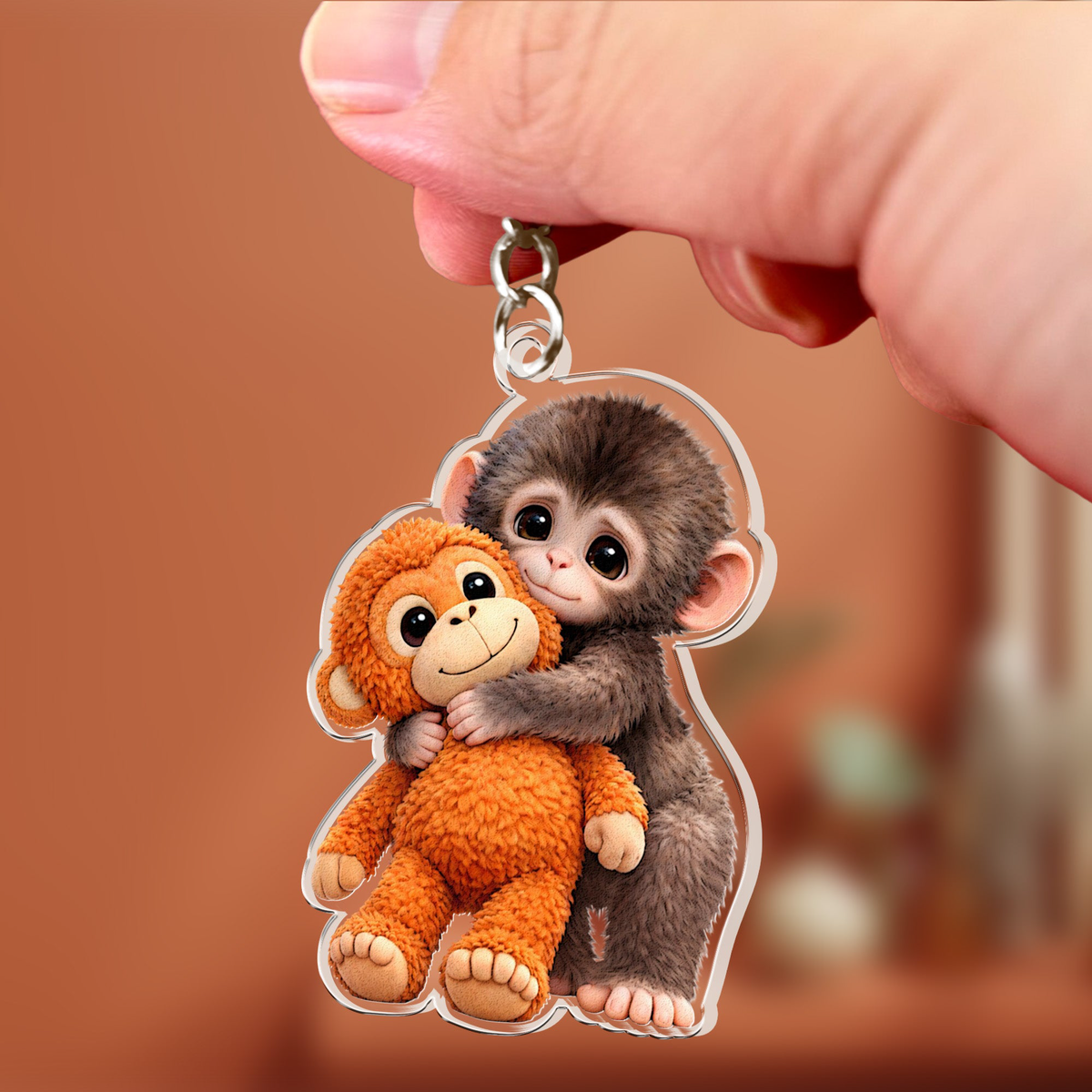 Team Punch, Punch The Abandoned Baby Monkey, Punch Support - Keychain