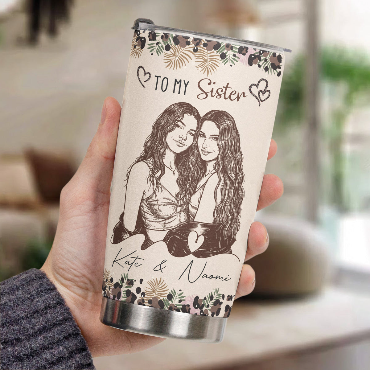 The Sister Of My Soul Friendship Thankyou Gifts - Turn Your Photo Into Art - Personalized Tumbler