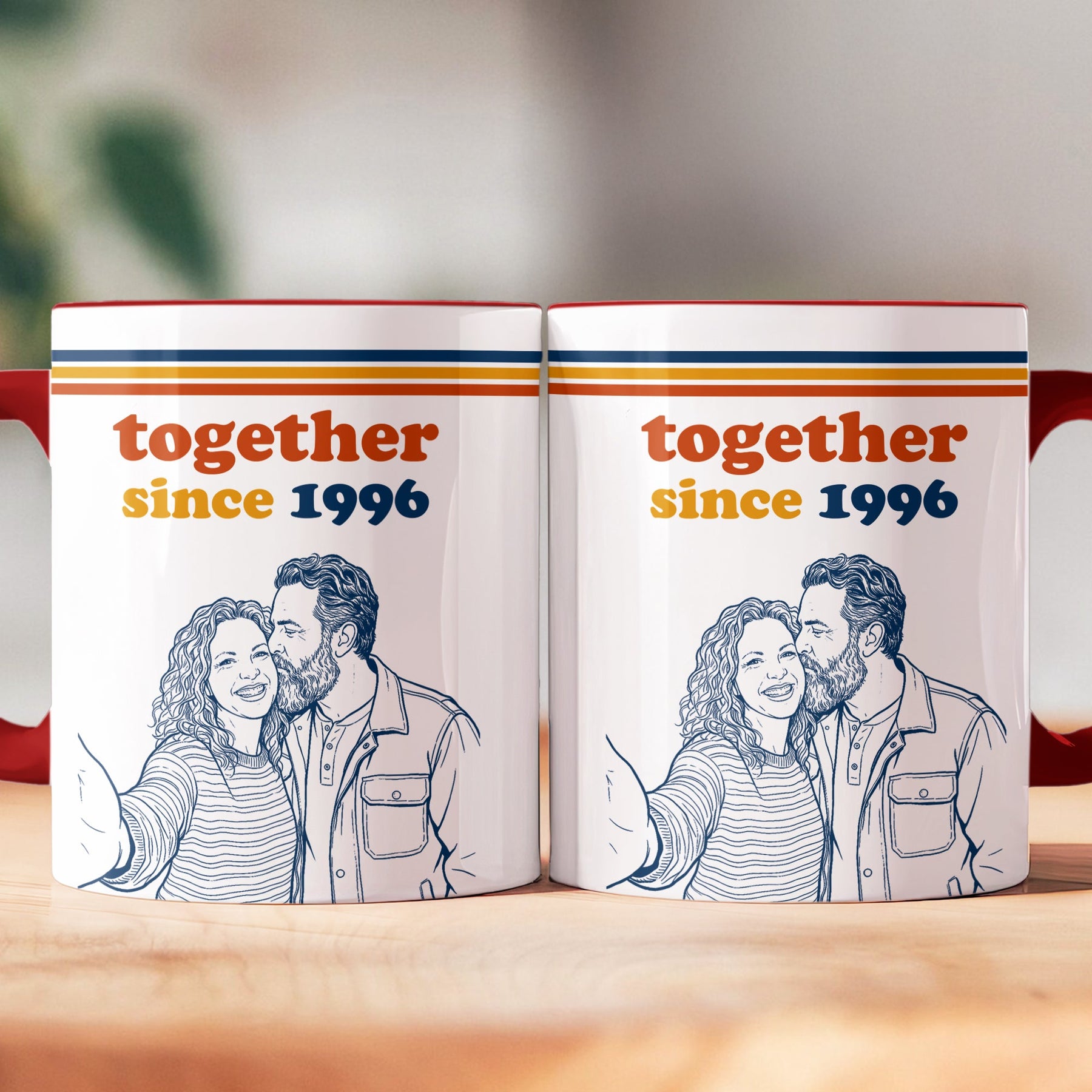 Together-Since-Sketch-Line-Art-Custom-Photo-Couple-Anniversary-Gift-Personalized-Mug-3