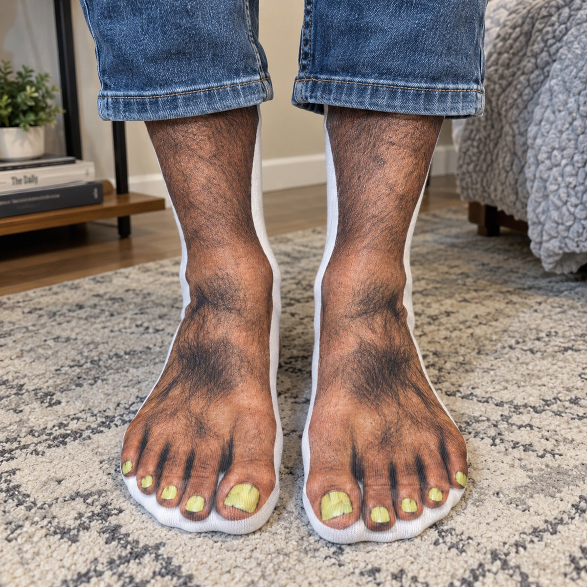 Ugly Feet Funny Gift For Husband Wife Boyfriend Girlfriend Friend Coworkers - Personalized Socks
