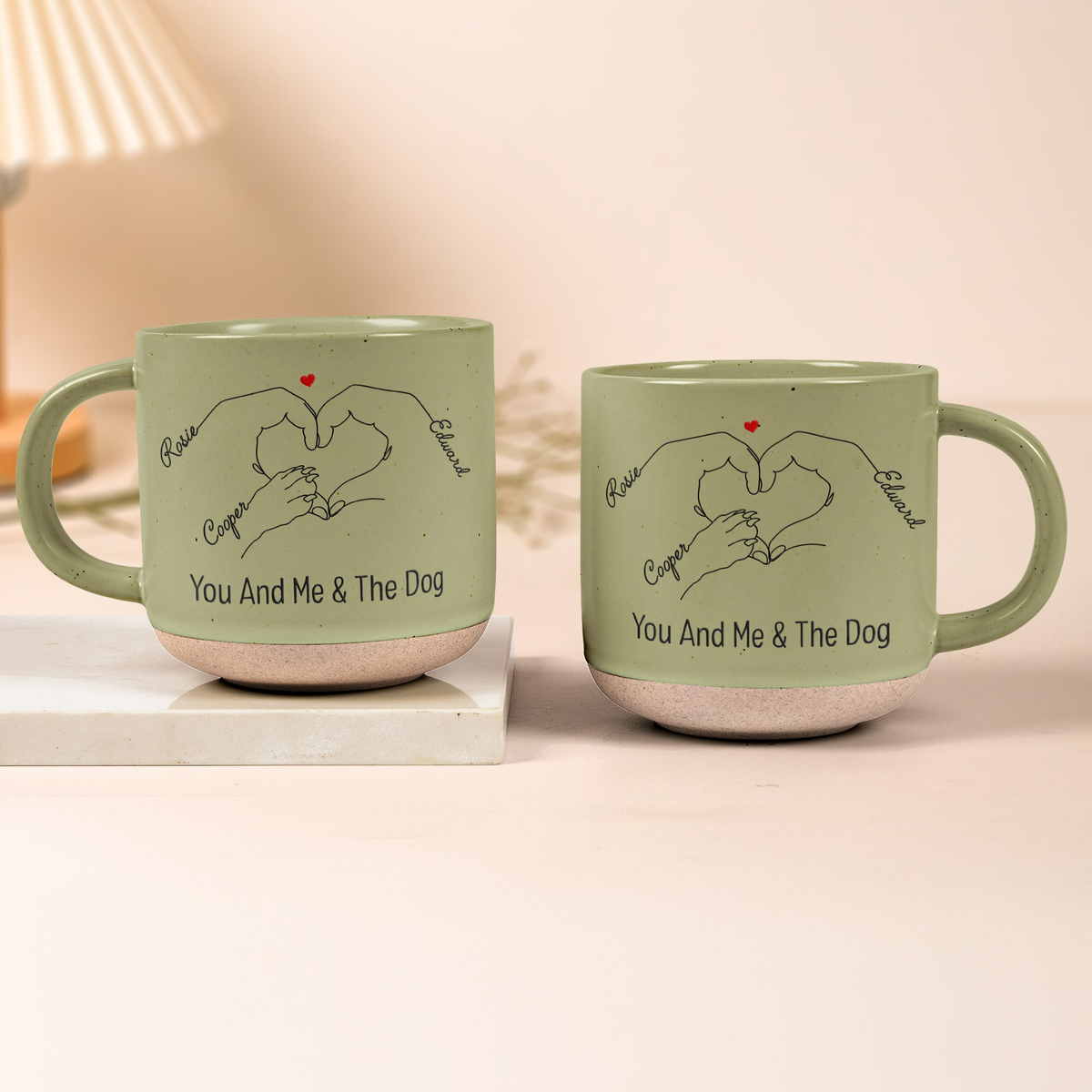 You And Me & The Dogs, Cats, Fur-Babies - Personalized Mug