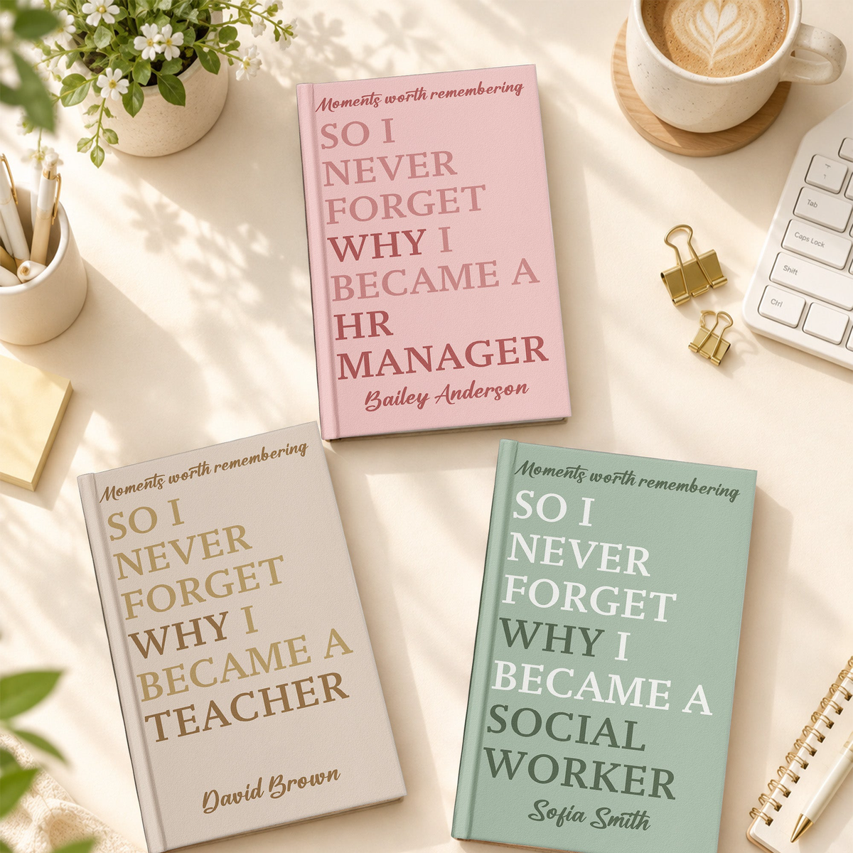 Appreciation Gift For Coworker, Teacher, Nurse, Social Worker - Personalized Journal