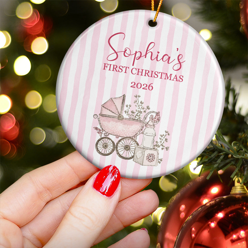 Baby's First Christmas Keepsake - Personalized Ornament