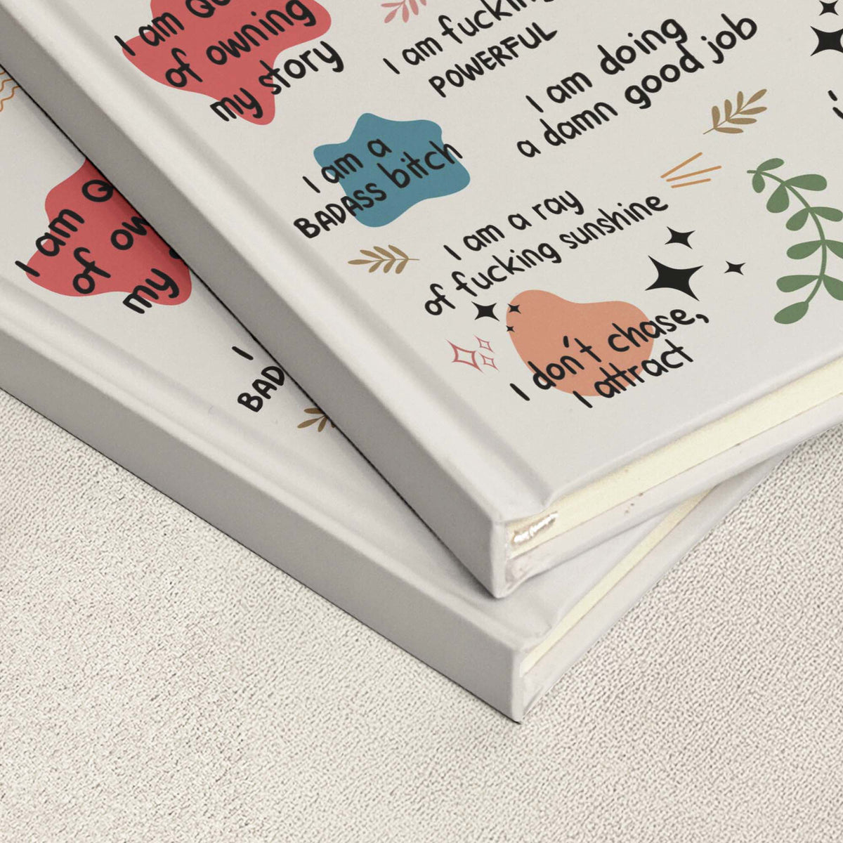 Bad B*tch Affirmations - For Coworkers, Friends, Self Gift - Personalized Journal