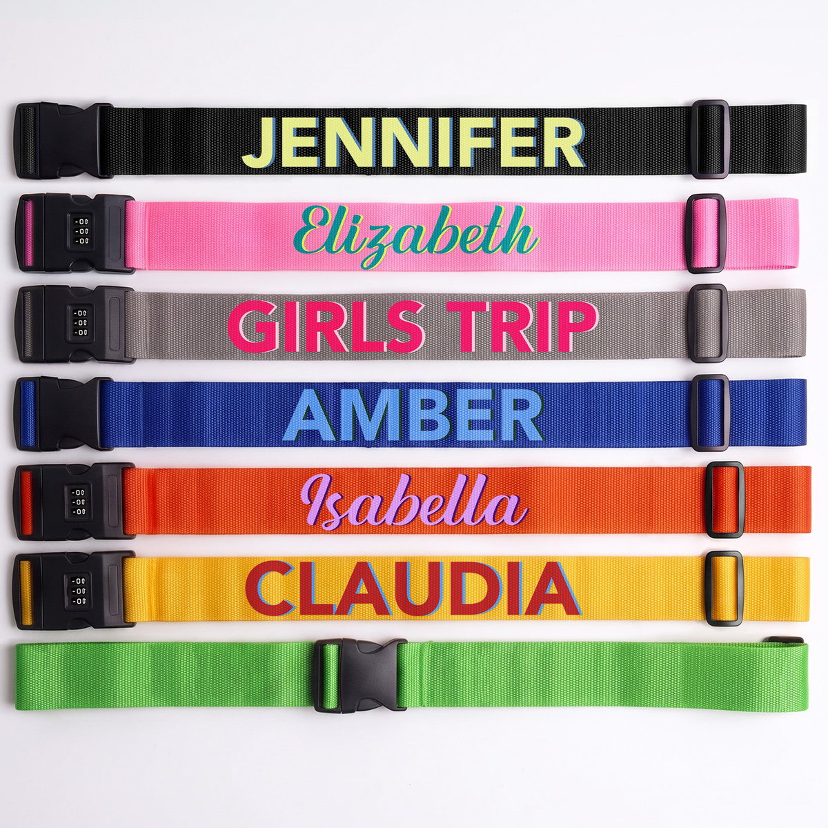 Bestie Trip Cheaper Than Therapy - Personalized Luggage Strap