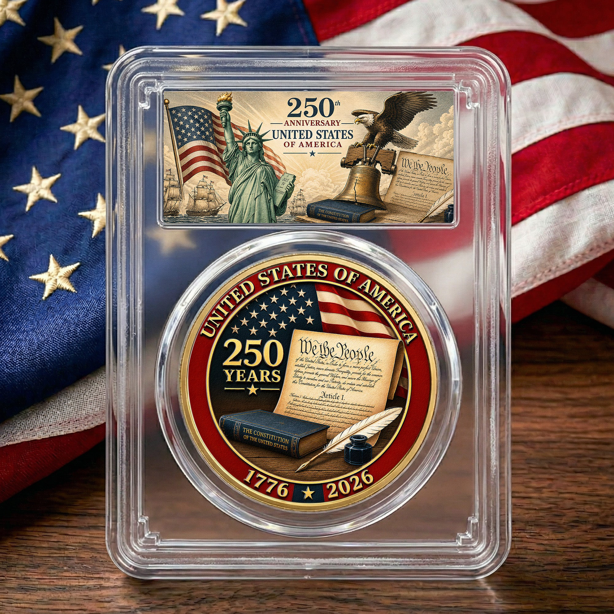 250 Years Of Freedom U.S. Constitution - Coin