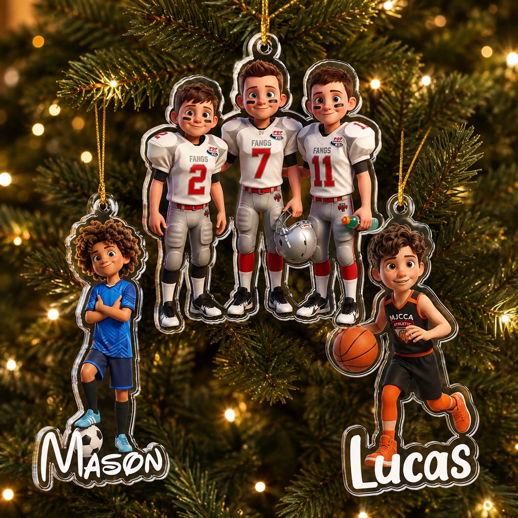 Cartoon Your Photo - Christmas Gifts For Kid, Grandkids - Personalized Ornament