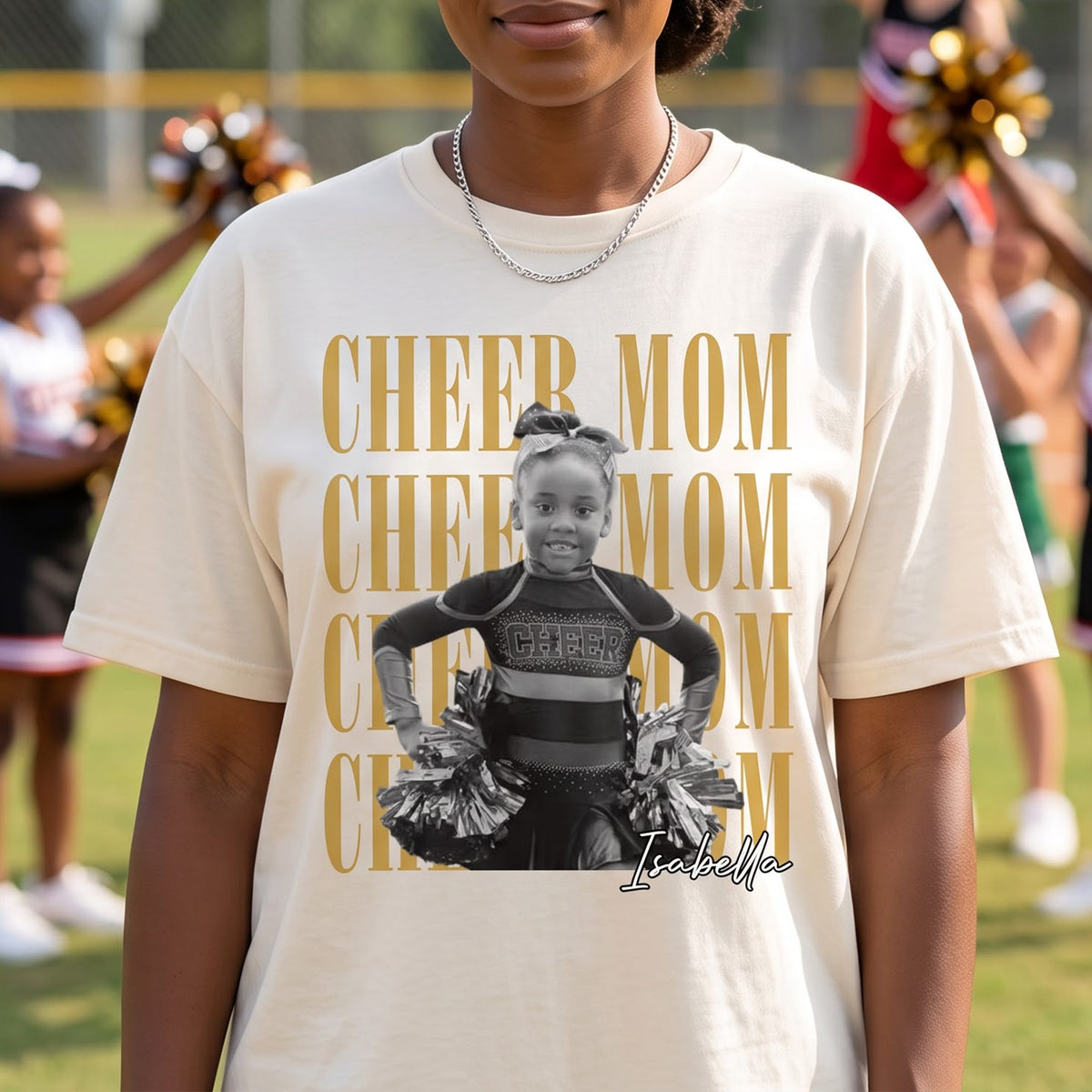 Cheer Mom Custom Photo - Personalized Shirt