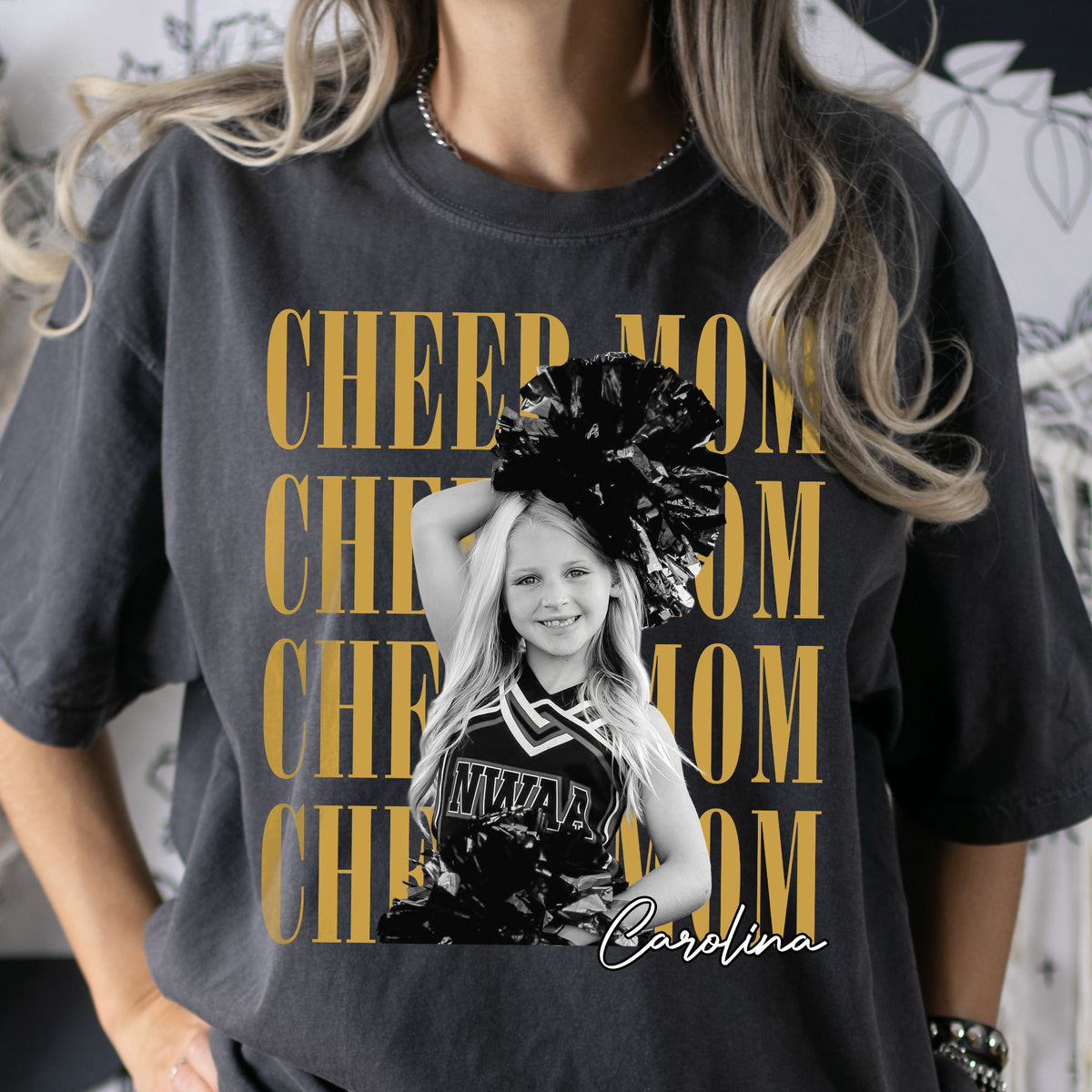 Cheer Mom Custom Photo - Personalized Shirt