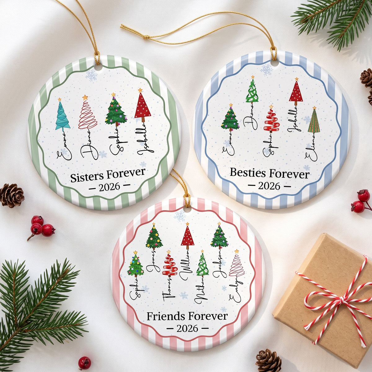 christmas-tree-ornament-friends-forever-striped-patterns-personalized-ornament-1