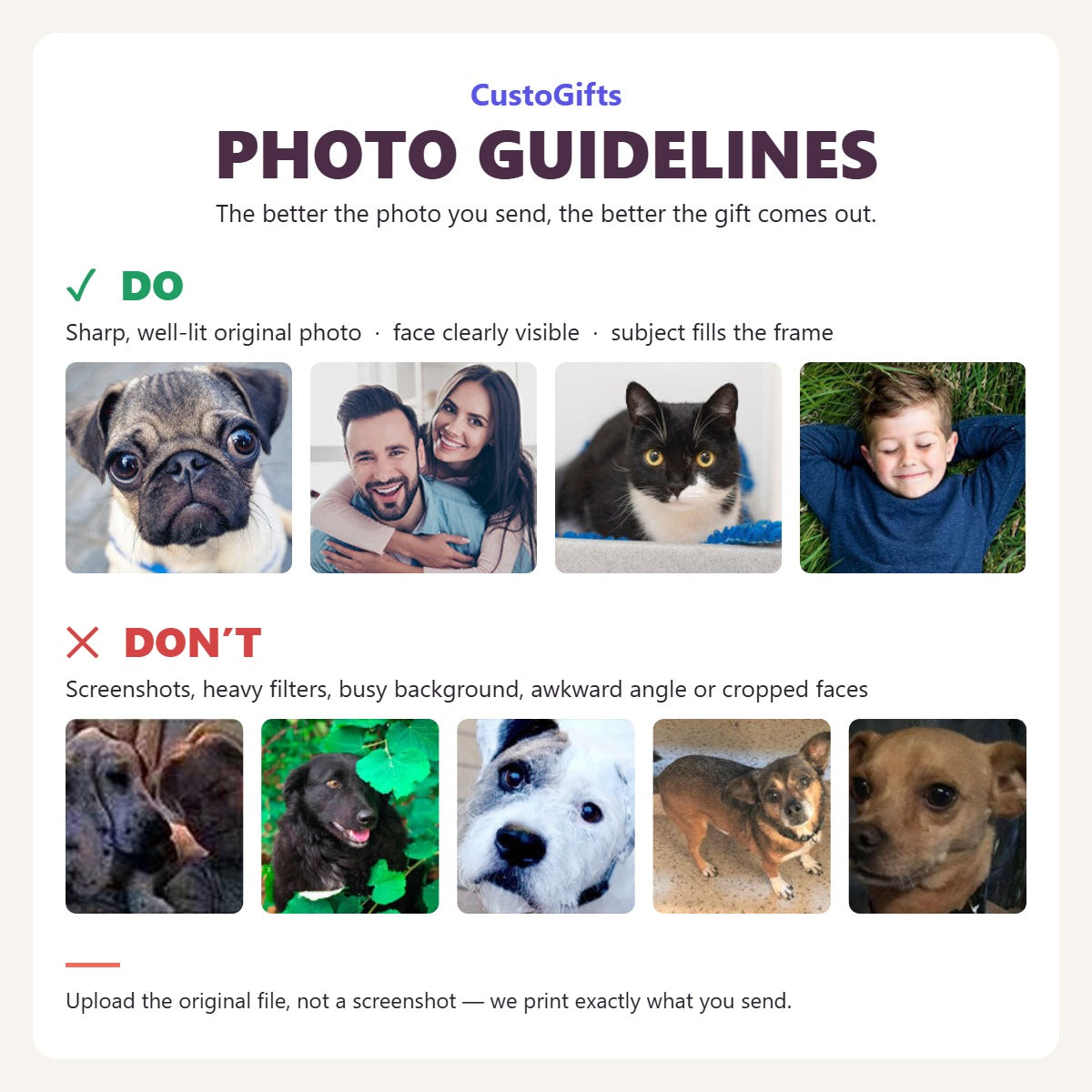 Photo guidelines