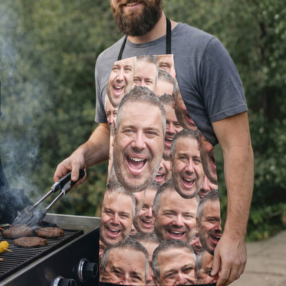 Custom Funny Face Gifts For Men Gifts For Women - Personalized Apron