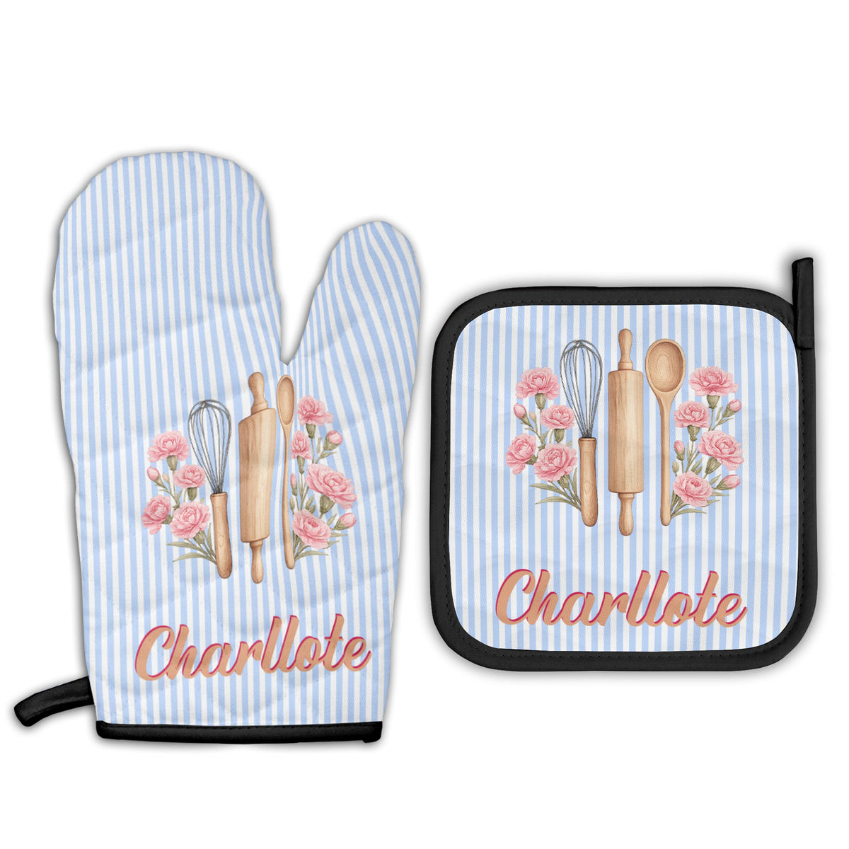 custom-name-and-birth-flower-striped-pattern-personalized-oven-mitts-and-pot-holder-5