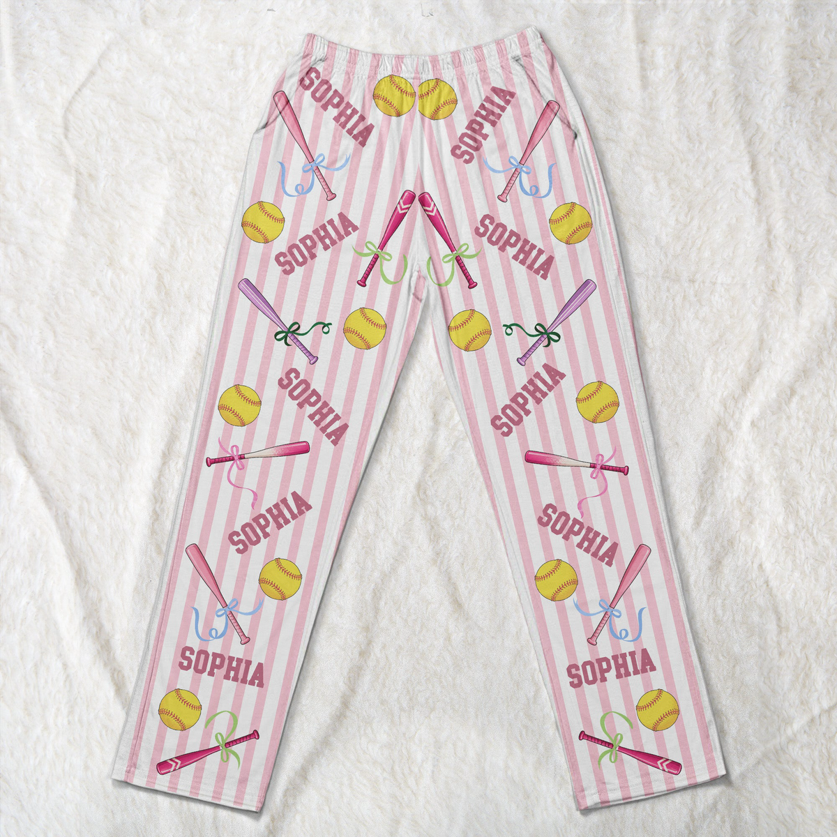 Custom Name Gift For Softball Lovers, Softbal Player, Softball Girls - Personalized Lounge Pants