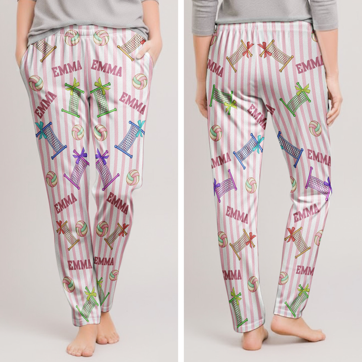 Custom Name Gift For Volleyball Lover, Volleyball Player - Personalized Lounge Pants