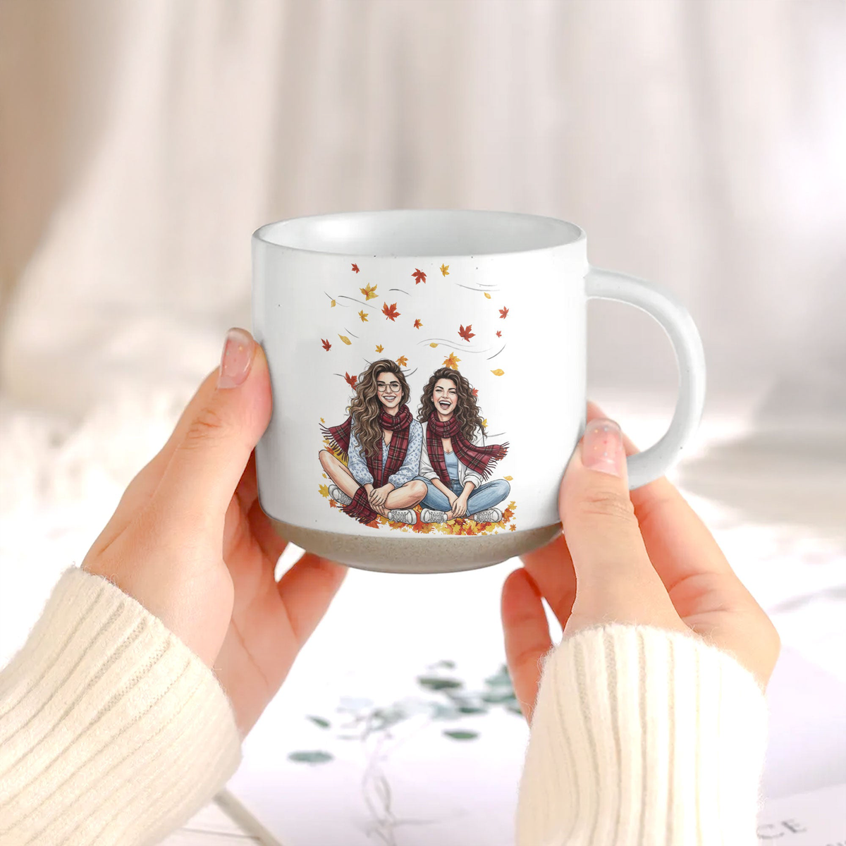 Custom Photo Gift For Friend Bestie Sister Family, Friendsgiving Ideas, Thanksgiving Gift, Gift For Friend, Christmas Gift, Friendship Mug - Personalized Mug