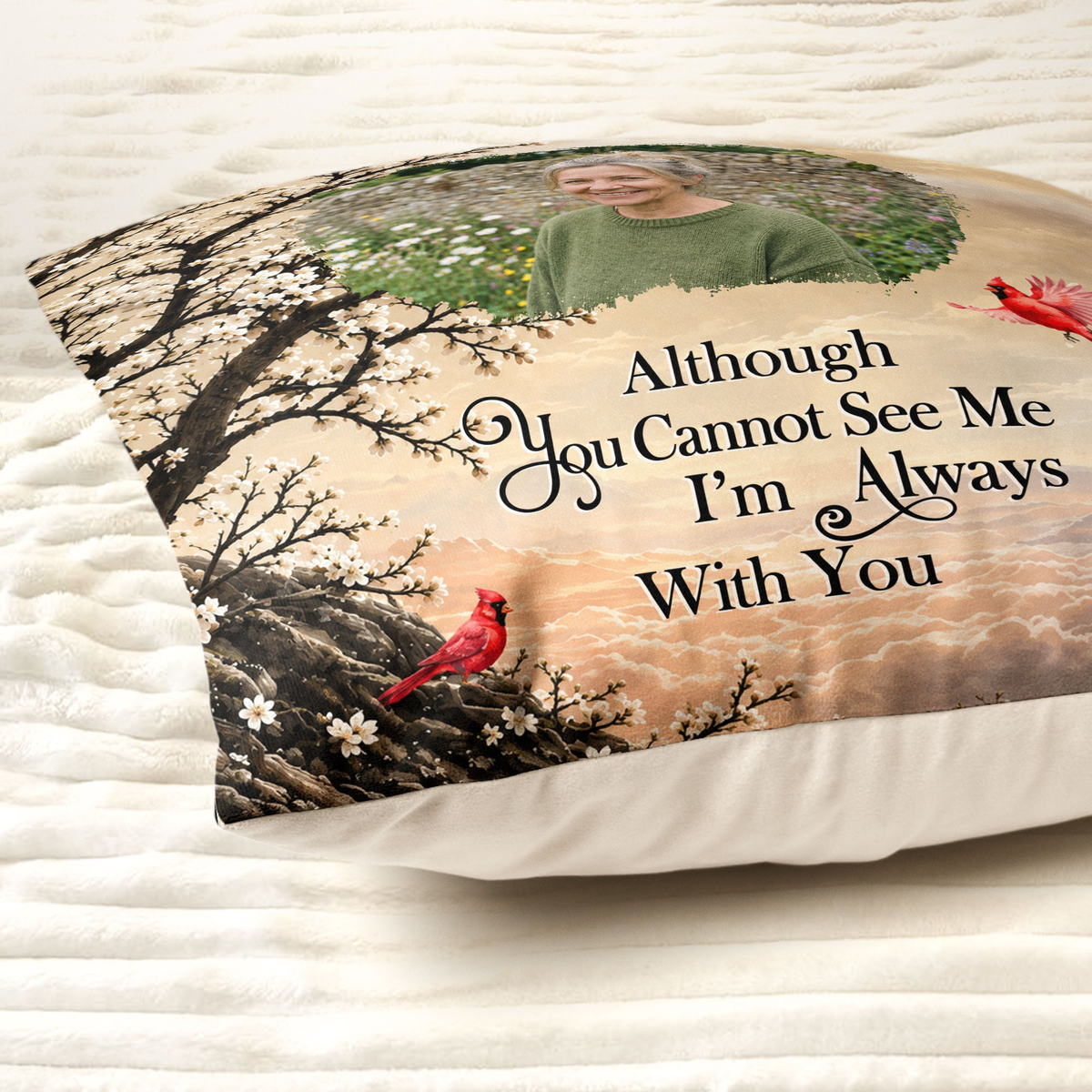 Custom Photo Memorial Gifts I'm Always With You Sympathy Gifts - Personalized Pillow